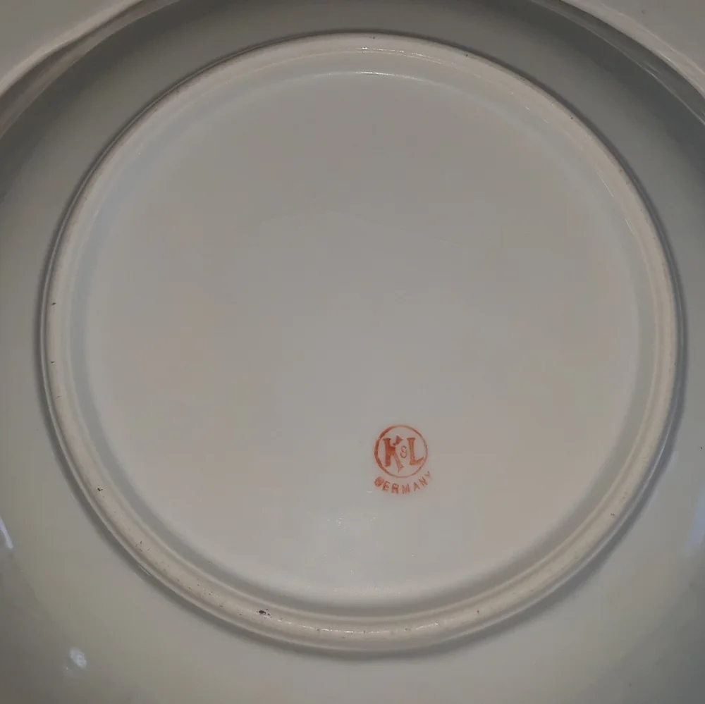 K&L Germany floral porcelain bowl
